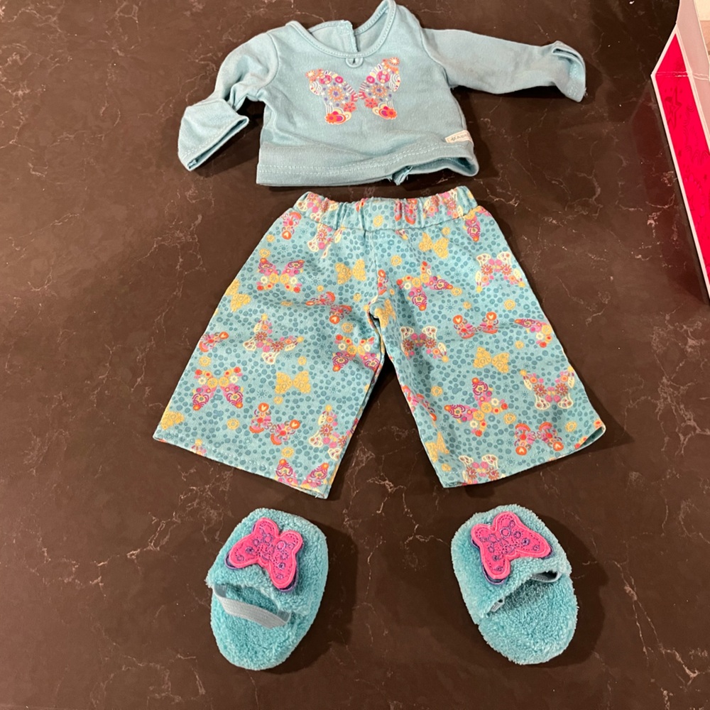 American Girl Doll Butterfly Garden Pj’s